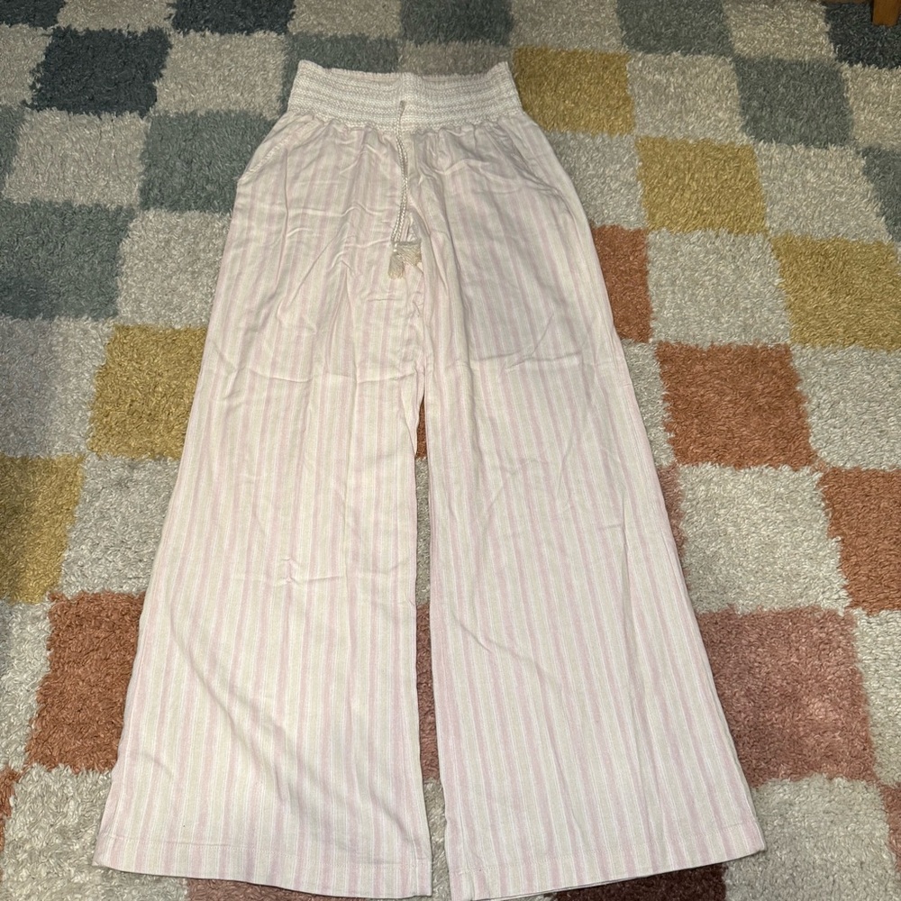 Rewash Pink and White and Light Yellow Pants